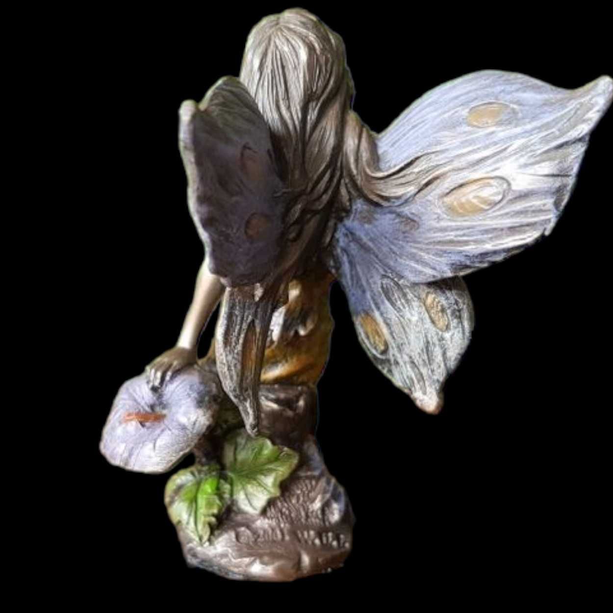 figurka - Siedzący ELFIK Z Kwiatem VERONESE (WU68422A4)