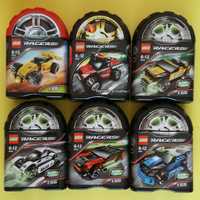 7 zestawów LEGO RACERS jak na zdjęciach
