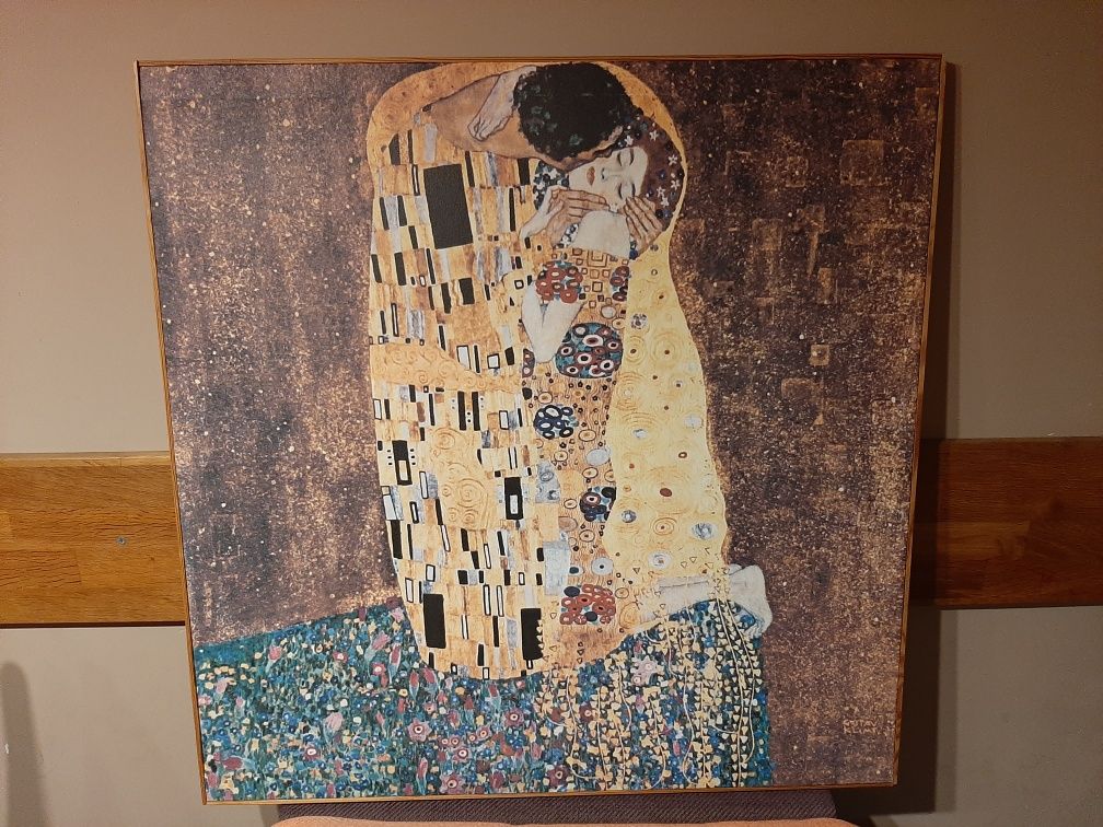 Obraz "Pocałunek" Gustav Klimt reprodukcja 75 x 75 cm