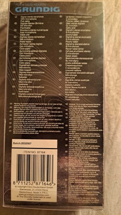 Słuchawki z mikrofonem Grundig