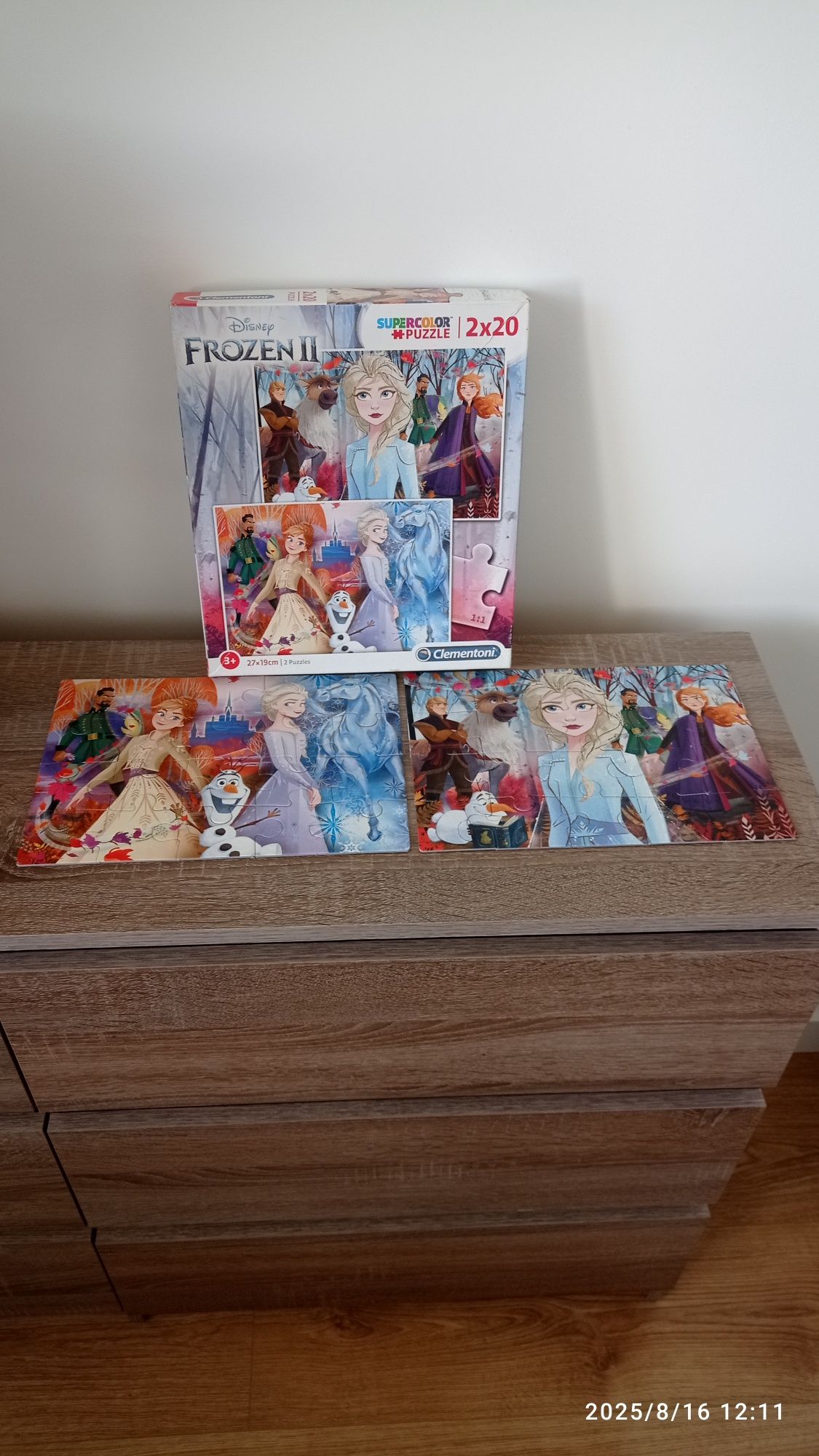 Puzzle 2 w 1 Kraina lodu Frozen Disney 2 x 20 elementów