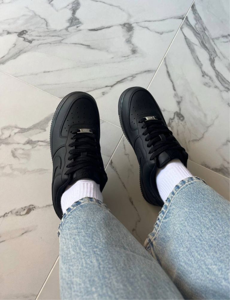 Чорні форси, Nike Air Force 1 Low Black, чорні найк аір форси,еір форс
