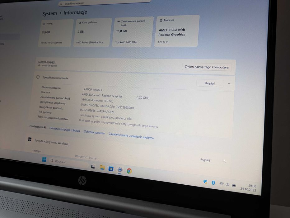 Laptop Ultrabook FHD Jak Nowy Bateria 8h Win 11 16GB DDR4 USB-C SSD
