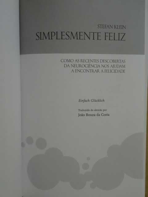 Simplesmente Feliz de Stefan Klein