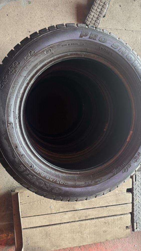 Opony zimowe 205/55 R16 – PRO SNOW – 7,5 mm bieżnika! Komplet 4 szt.