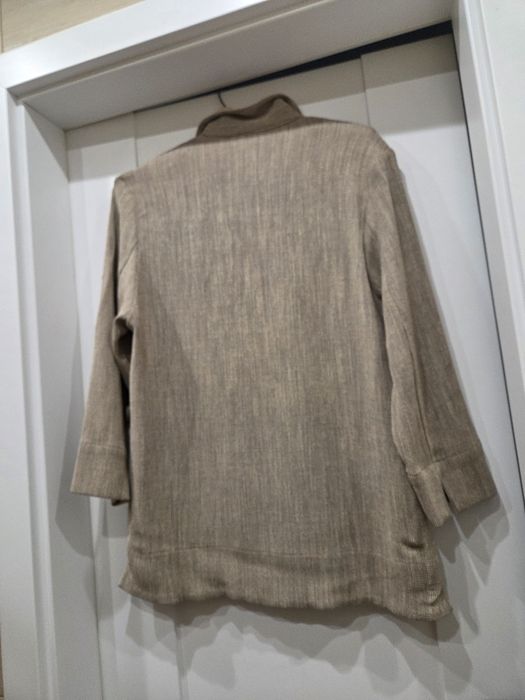 Bluzka  damska Verse elegancka  Vintage  luźna beżowa