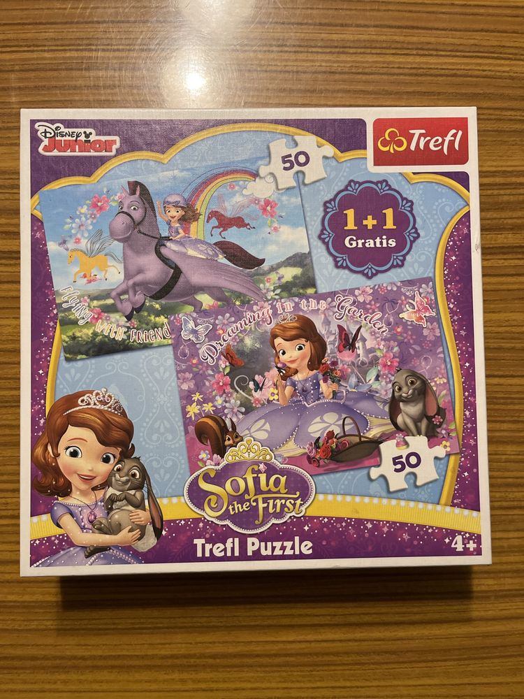Szczeniaki z mamą (beagle) 99, Księżniczka Zosia dwa obrazki 50 puzzle