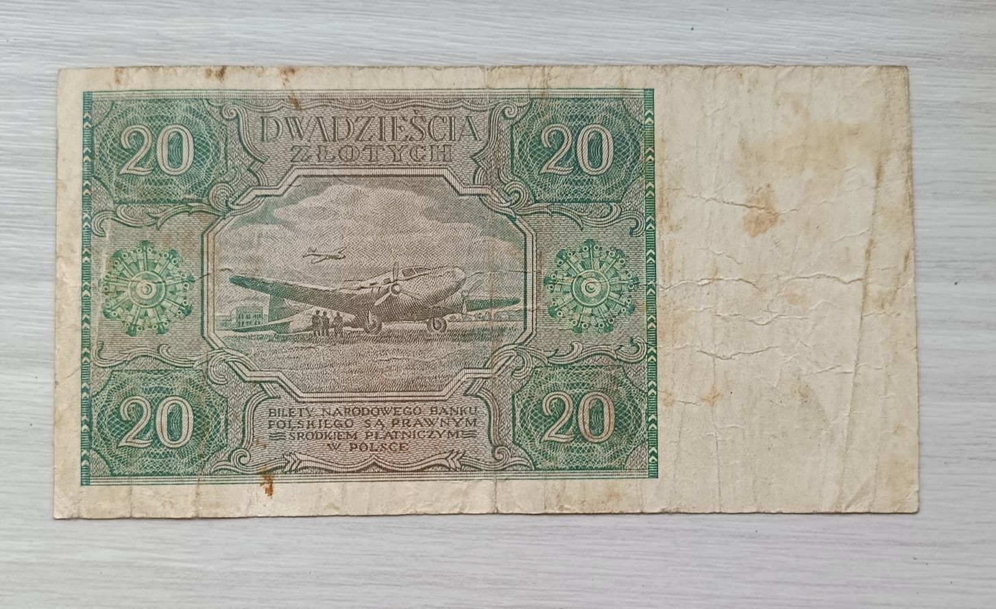 Banknot 20 złotych 1946r. SERIA A Rzadki!