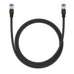 Baseus Szybki Kabel Internetowy Rj45 Cat.7 10Gbps 1M Pleciony Czarny