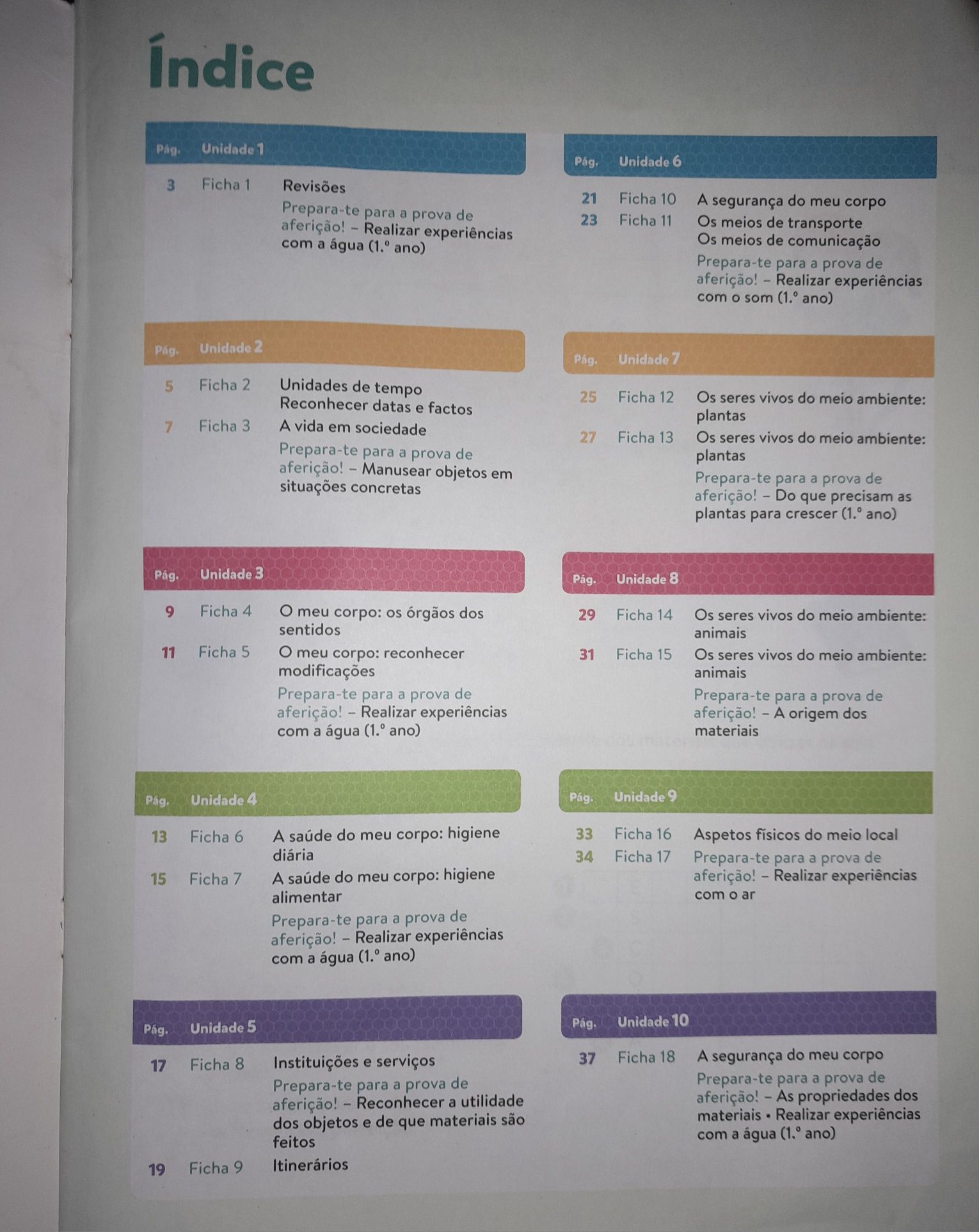 Manual e caderno de Fichas e Avaliação 2° ano