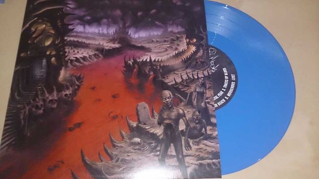 MORT DOUCE - The Valley of... metal of death - blue vinyl mint