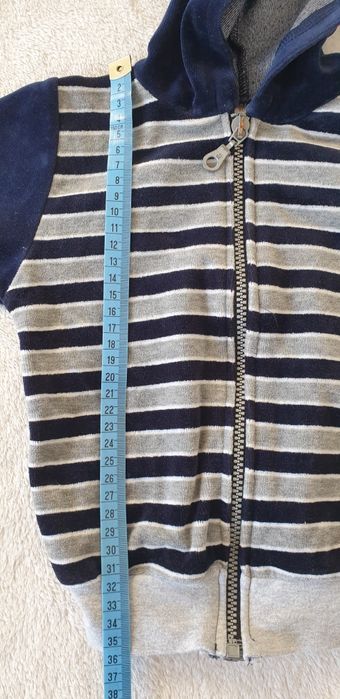 Dres welurowy dla chłopca r.86