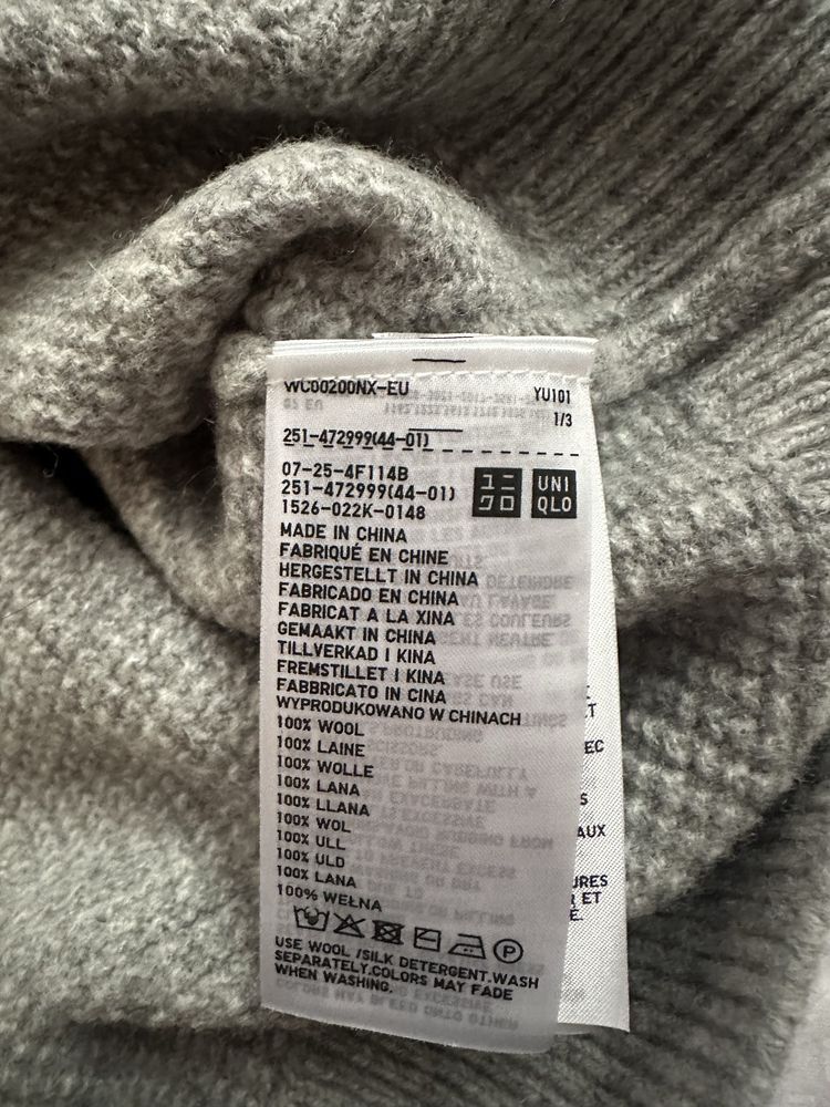 Uniqlo свитер шерстяной женский