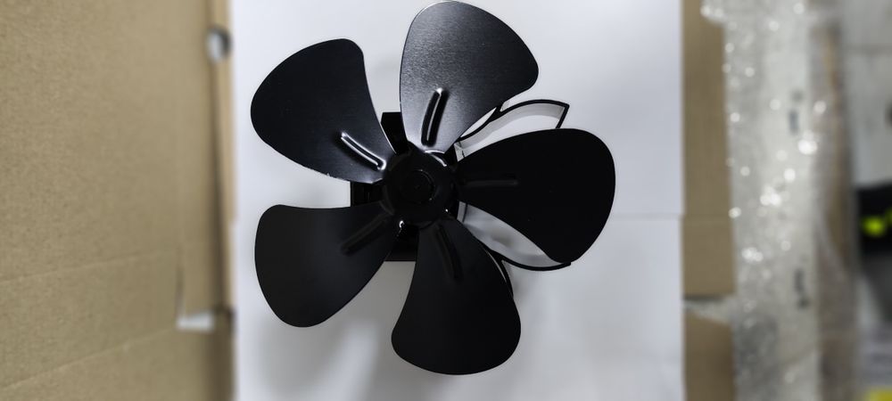 Вентилятор для каміна на димохід магнітний 5 лопатей новий