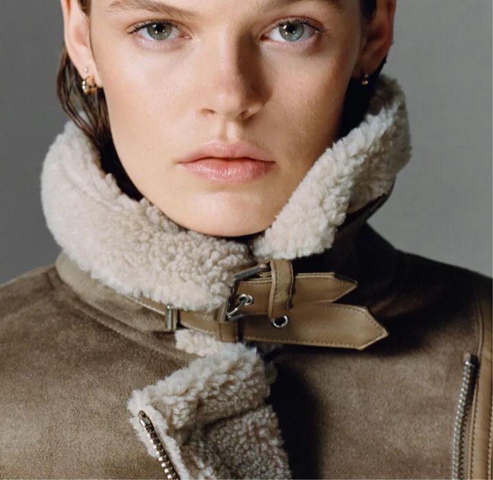 Дублянка Zara  Original дубленка Зара