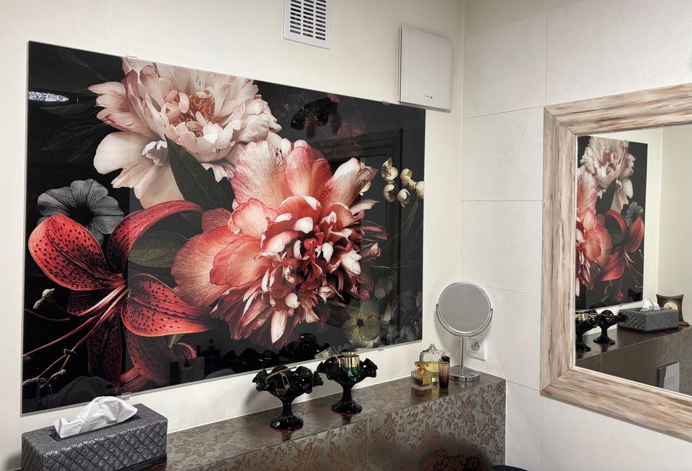 Obraz szklany KWIATY