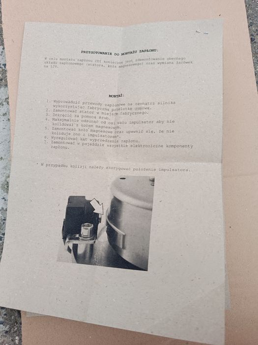 Zapłon CDI wsk 125 WSK Iskrownik Magneto