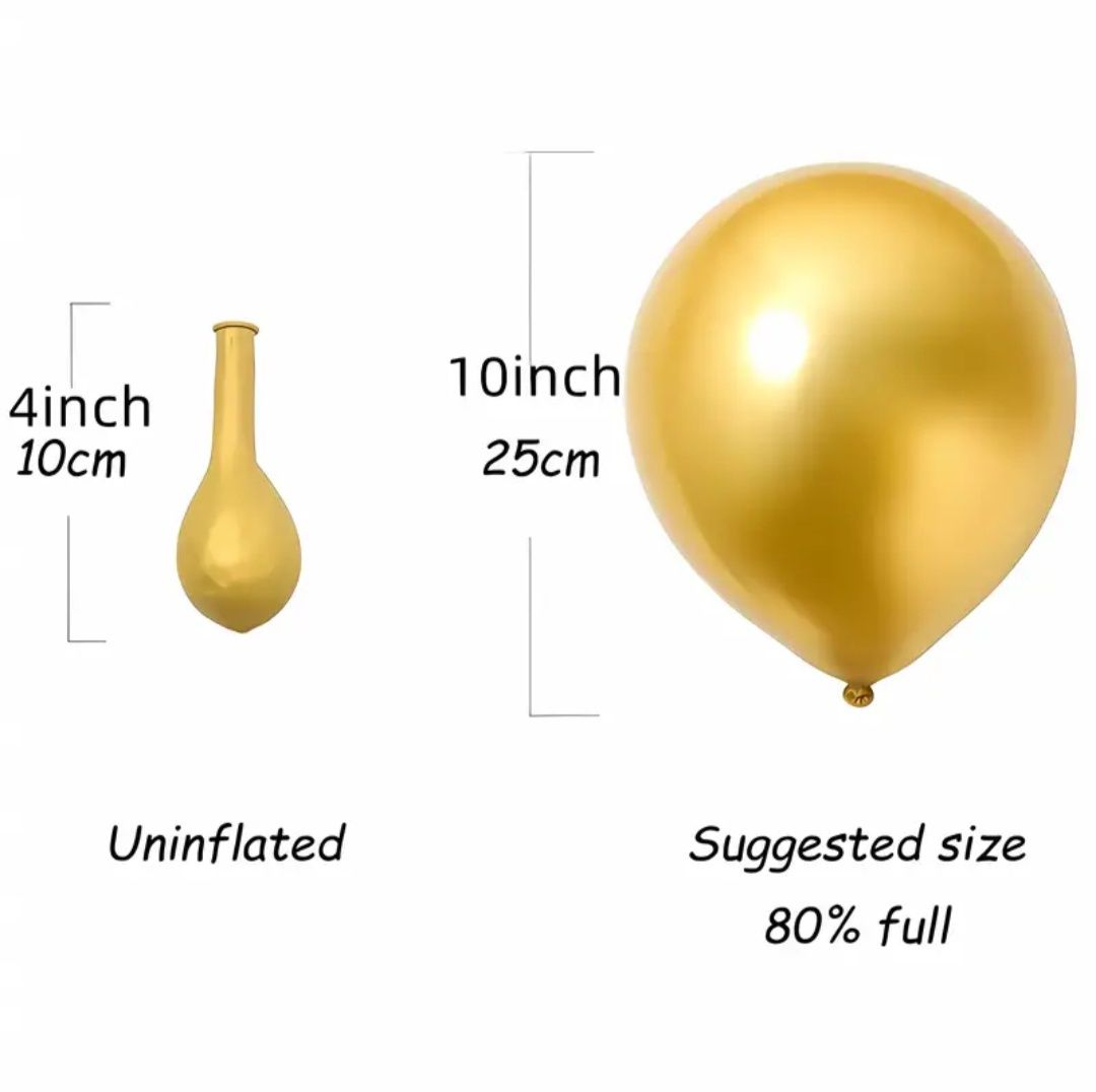 Balony złote 25 cm /20 szt.