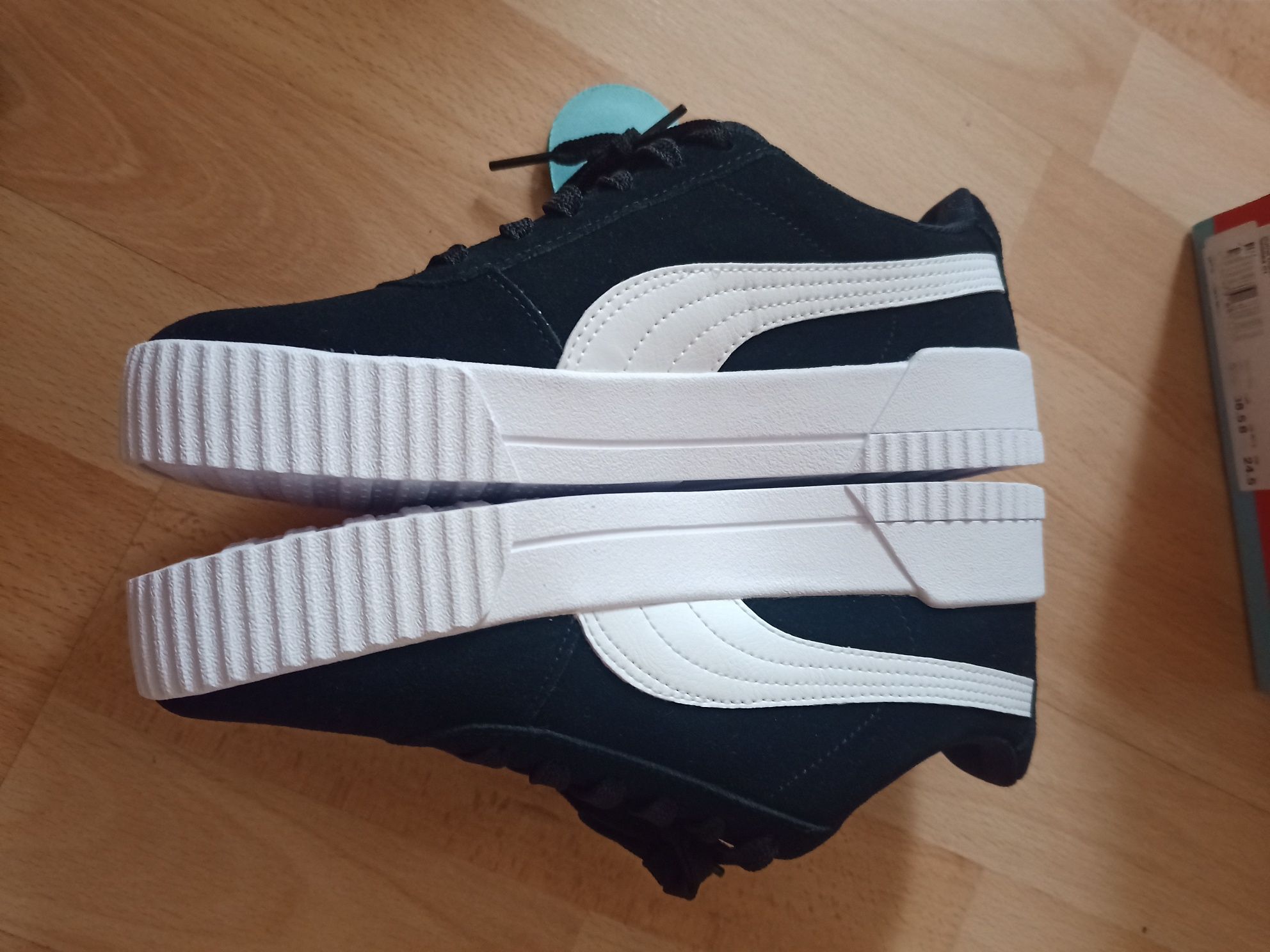 Skórzane buty puma carina 38,5 wkładka 24, 5 cm platforma ok 2,5 cm