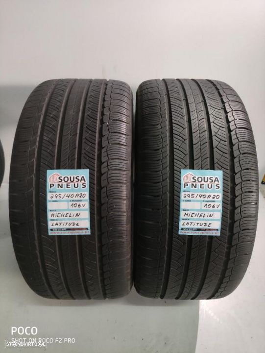 2 pneus 95%de piso 295-40r20 michelin - oferta dos portes