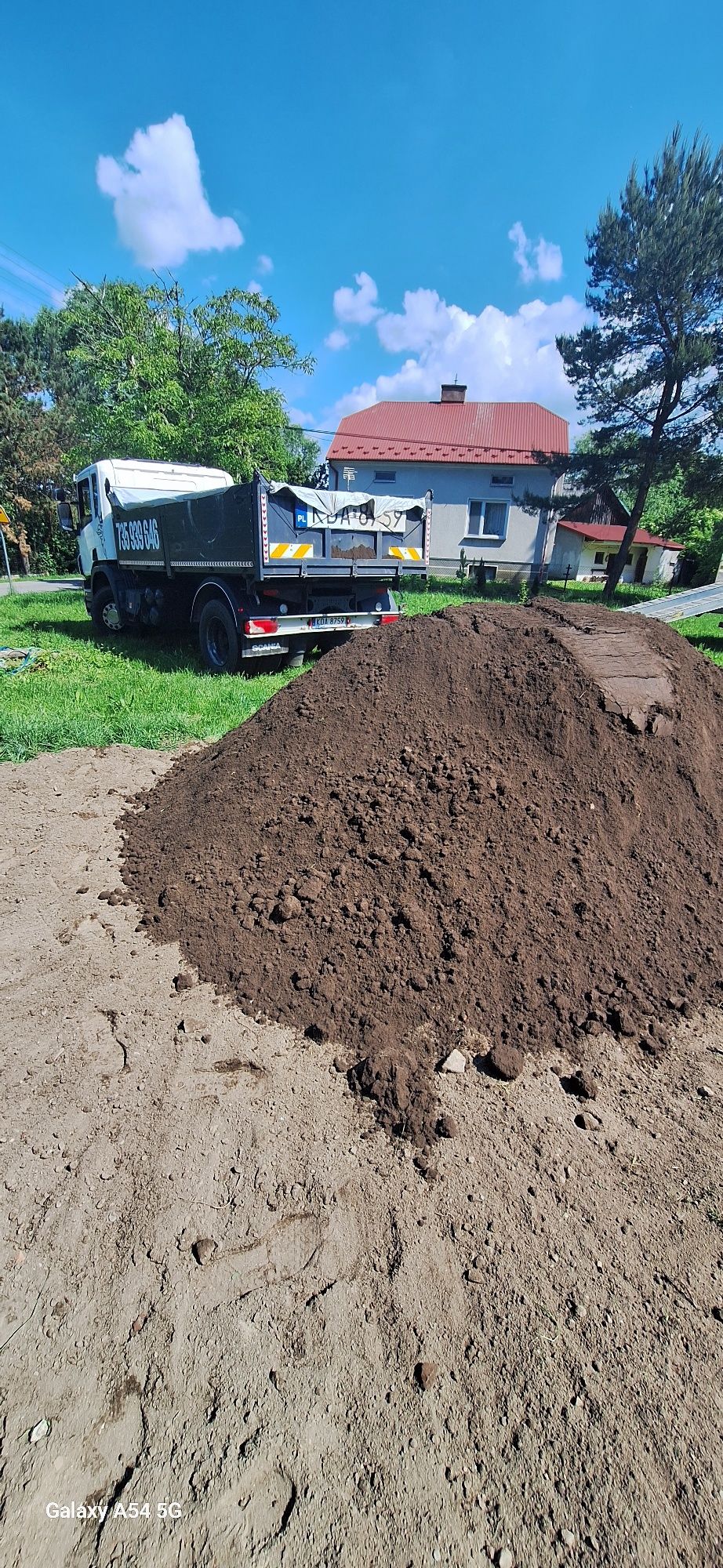 Ziemia prace ziemne Koparka 3.5t ziemia  Siana!!-kamień-piasek
