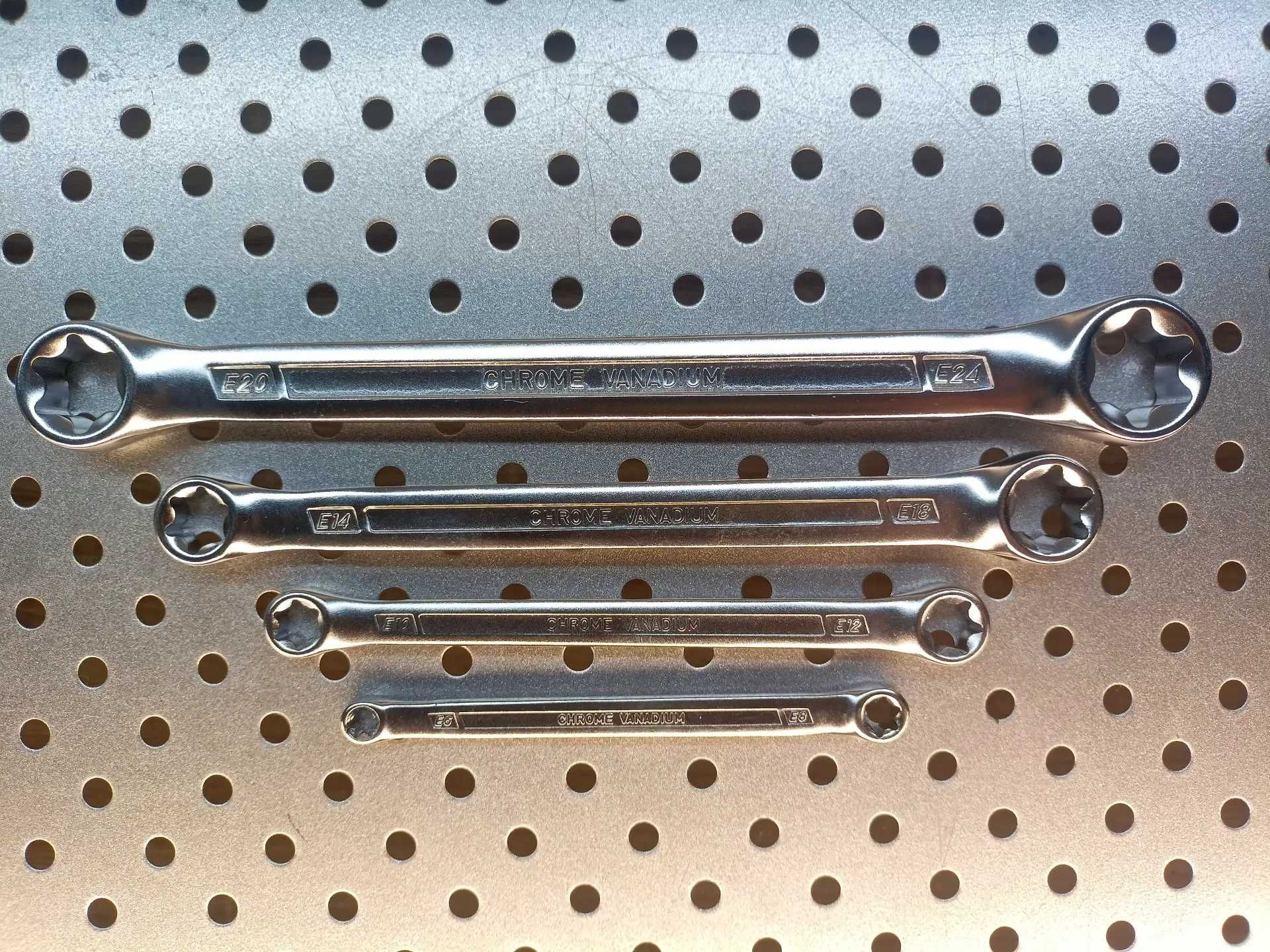 klucze TORX E6 X E8 E10 X E12 E14 X E18 E20 X E24 Klucze płaskie TORX