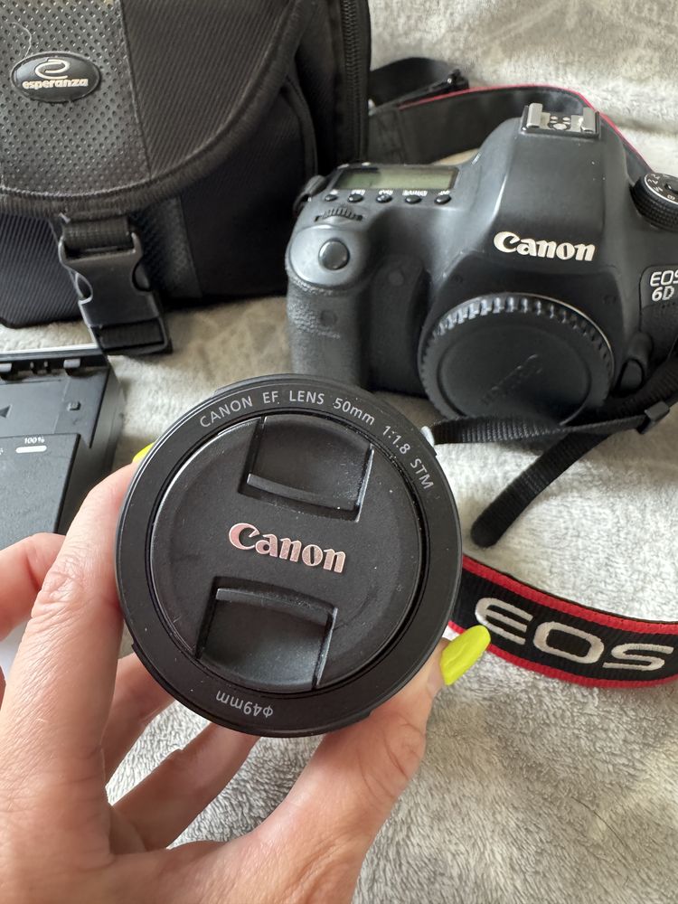 Canon EOS 6D, obiektyw 50mm i torba