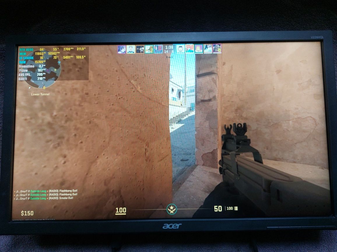 Бу рабочий Монитор Acer  V226 HQl экранй дисплей