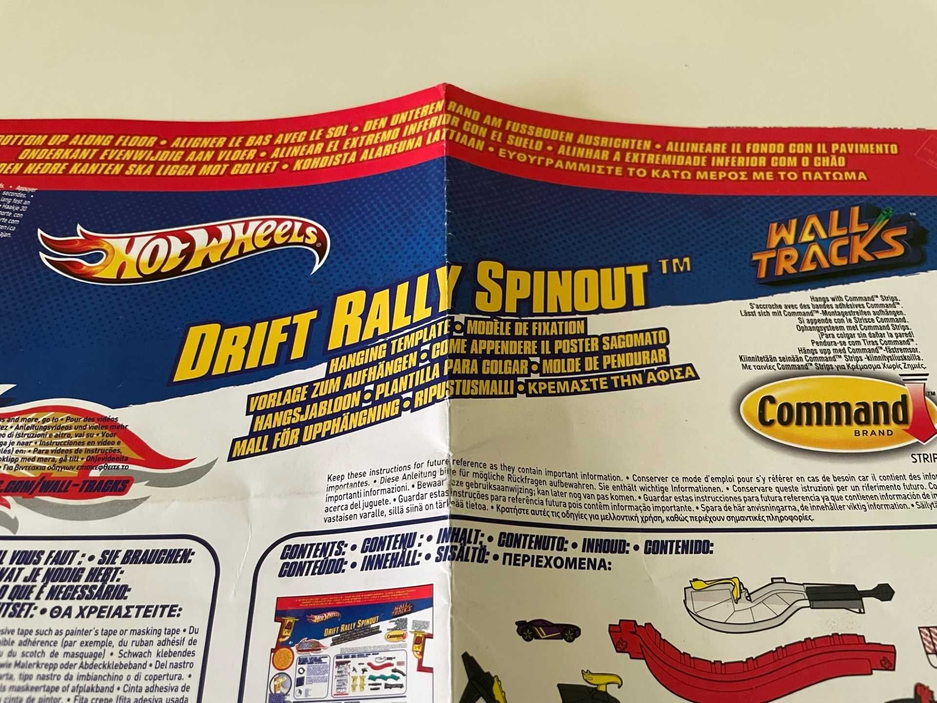 Pista parede Hotwheels "Drift Rally Spinout"