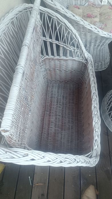 Sofa dwuosobowa z wikliny