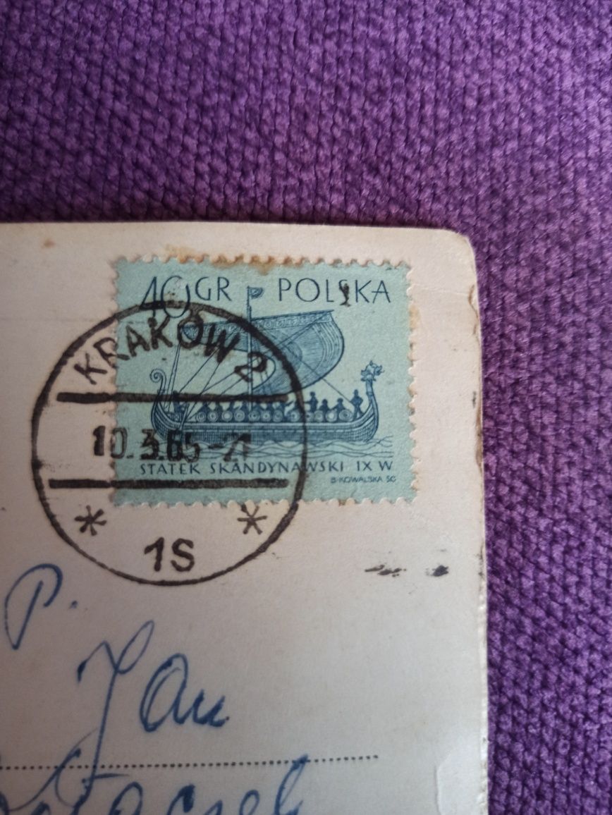 Widokówka pocztówka z 1965 r. Kraków