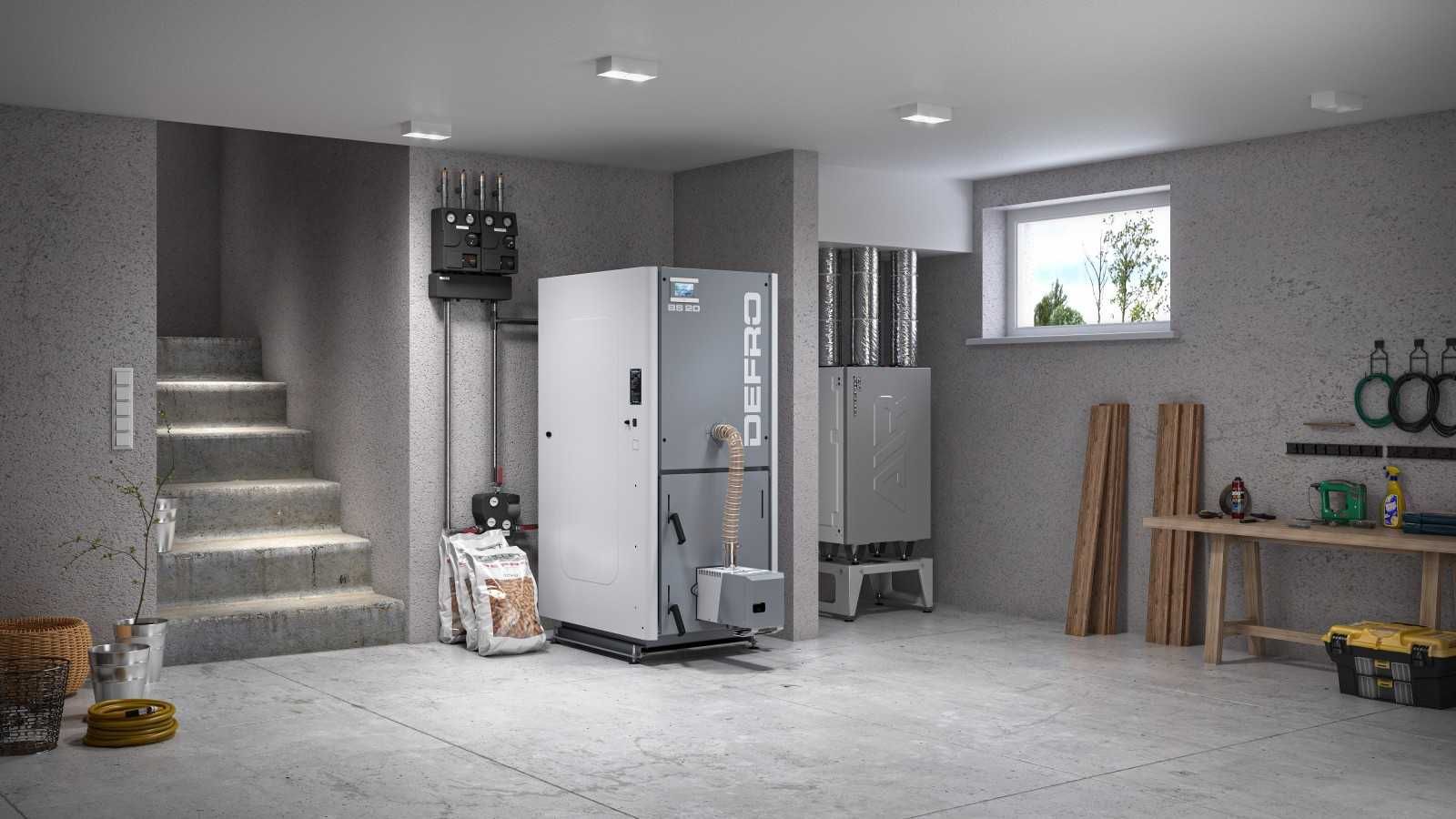 Kocioł DEFRO BIO SLIM 10kW na pellet 5 klasa EcoDesign