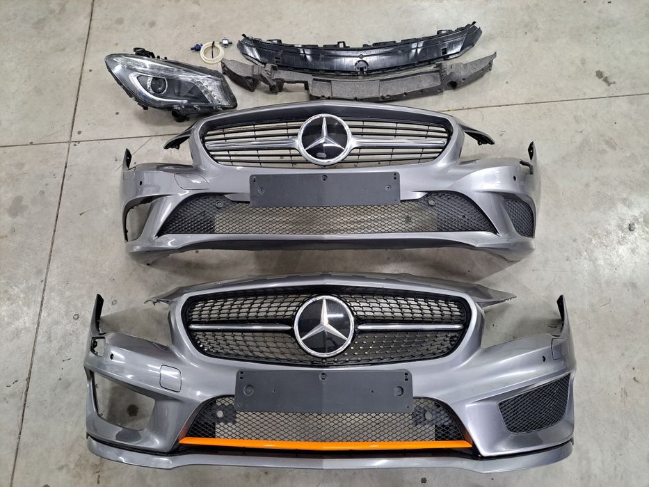 Mercedes CLA W117 zderzak Grill Kratka absorber Wspornik Ślizg xenon