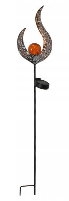 2x Lampa Solarna Lampka Ogrodowa Solarna Wbijana Metalowa 90cm
