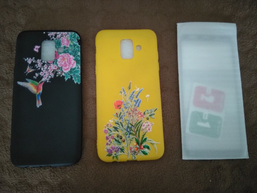2 x etui i szkło hartowane do Samsung Galaxy A6 nowe silikonowe