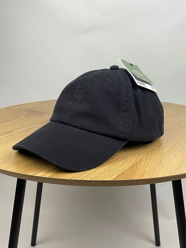Кепка H&M Canvas Cap чорна унісекс чоловіча жіноча на літо