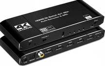 Switch Hdmi 2.0 4x1 Rozdzielac Ekstraktor Audio 4K