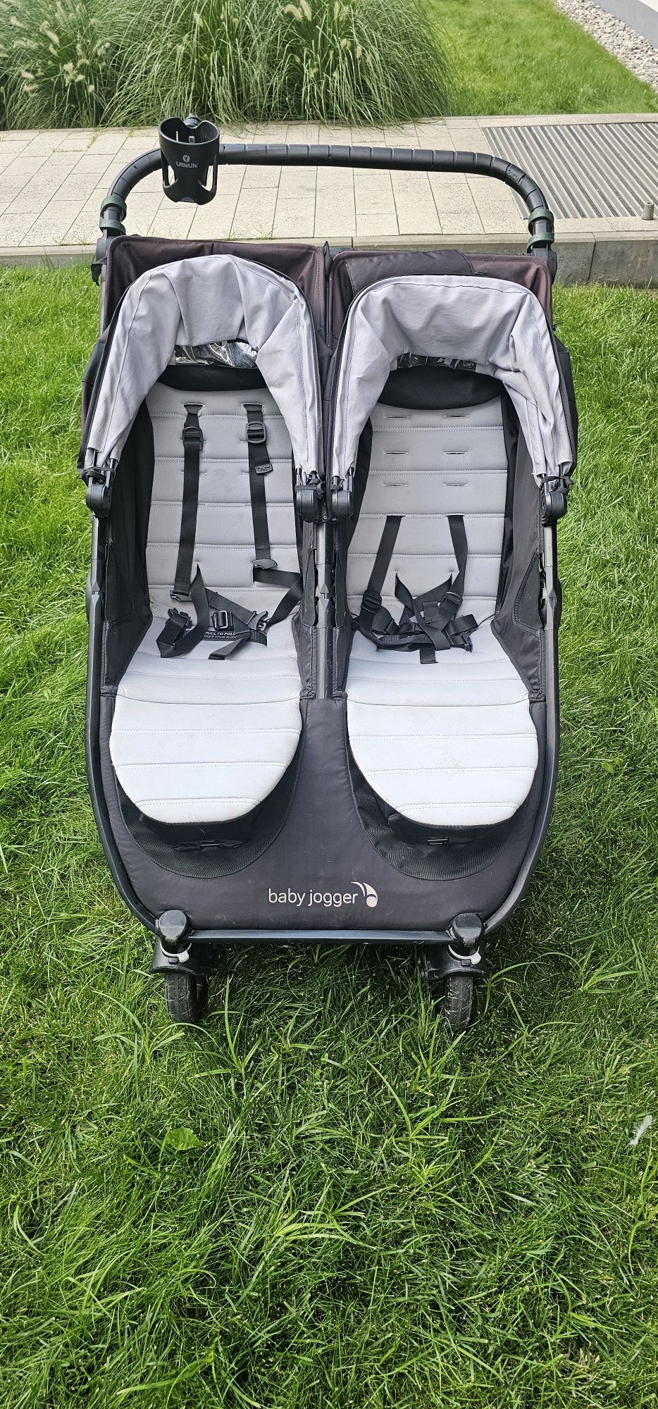Baby Jogger City Mini GT2 Double – podwójny wózek + gondola + 2x pałąk