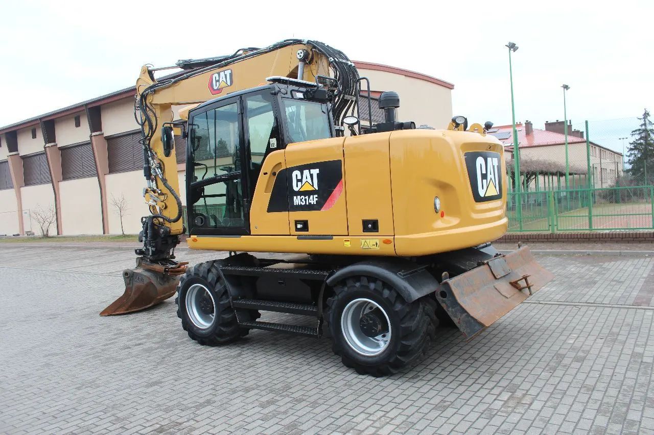 Caterpillar M 314F ROTOTILT TRS10 SZCZYPCE SUPER STAN  5728 MTH, skręt kół w joysticach, 3 łyżki