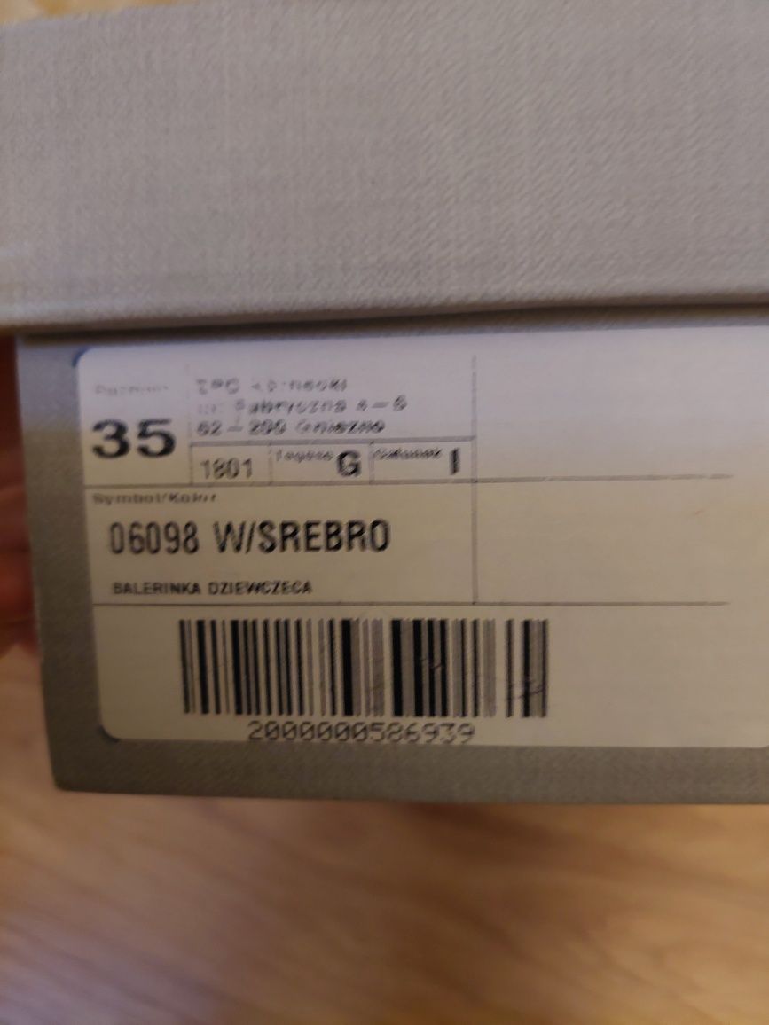 baleriny kornecki 35 srebne