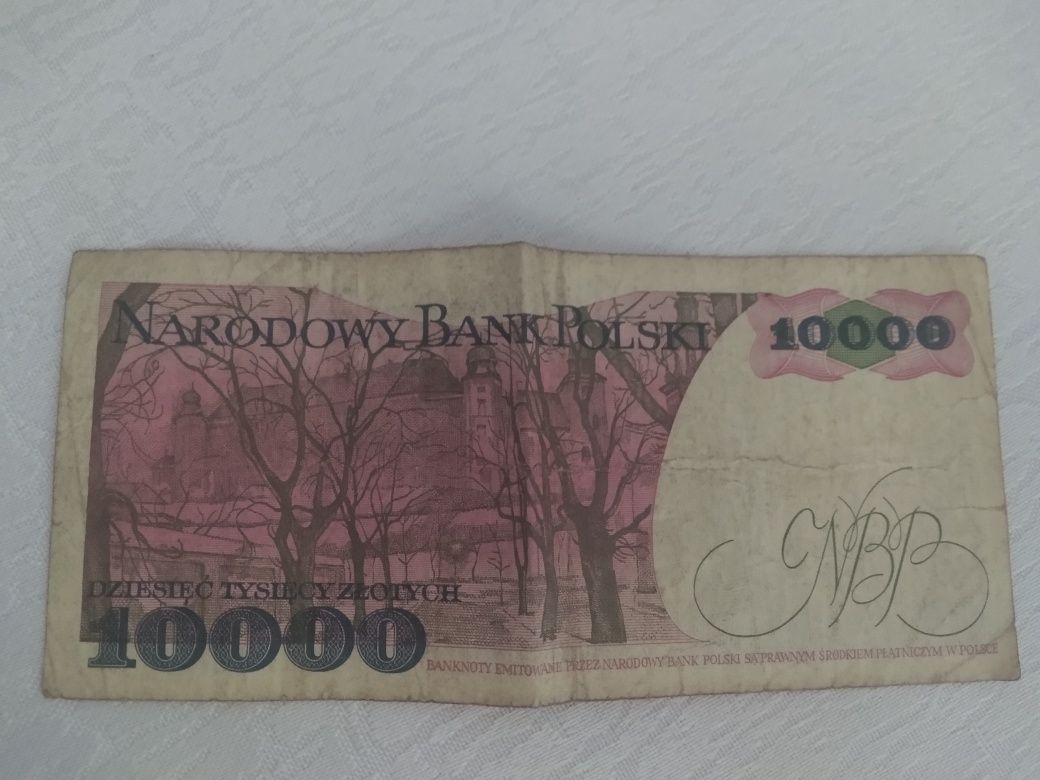Banknot 10000 złotych 1988 rok