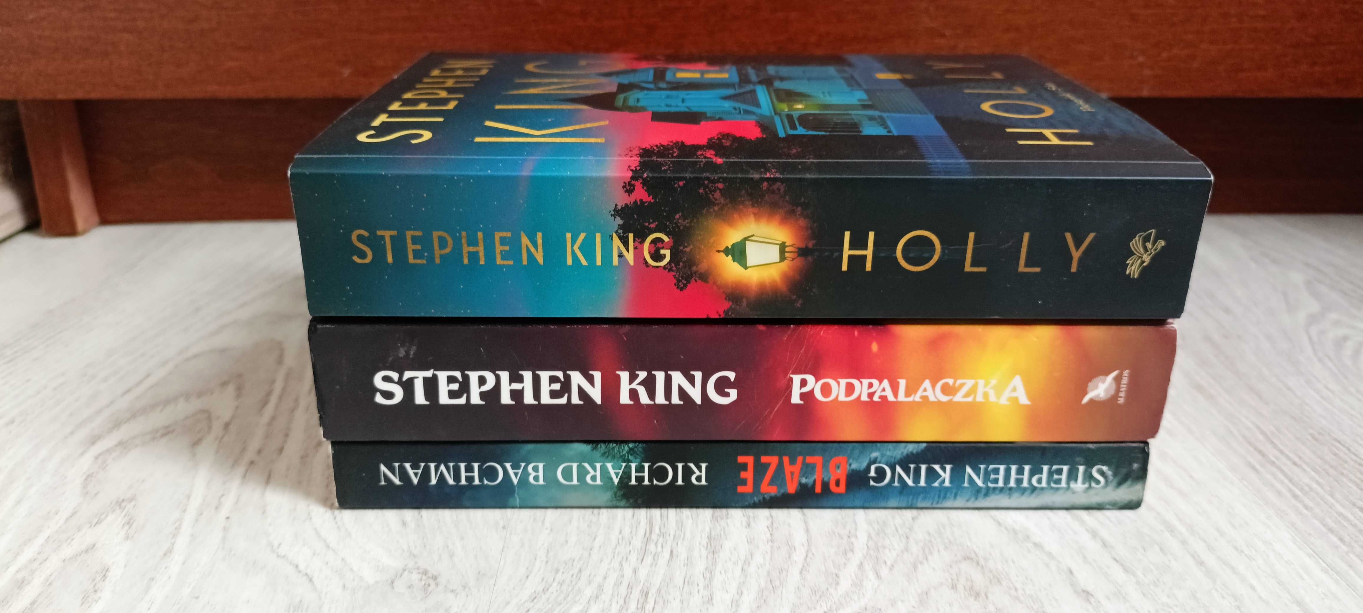 3x Stephen King Holly + Podpalaczka + Blaze Richard Bachman   BDB