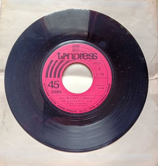 SP Jan Wojdak i Wawele - Biały latawiec. / Nie szkoda róż. Tonpress.