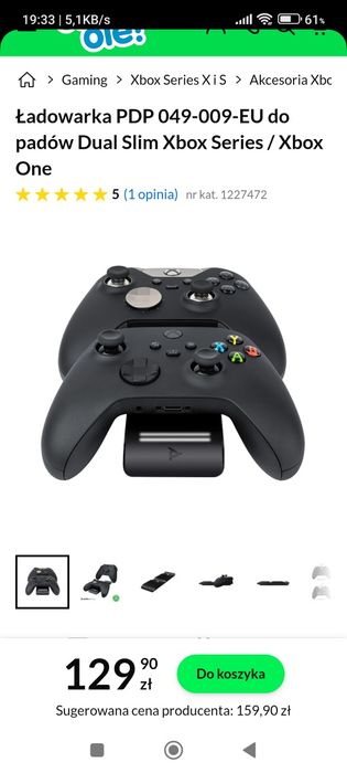Stacja ładująca do Xbox z akumulatorami nowe nieotwierane