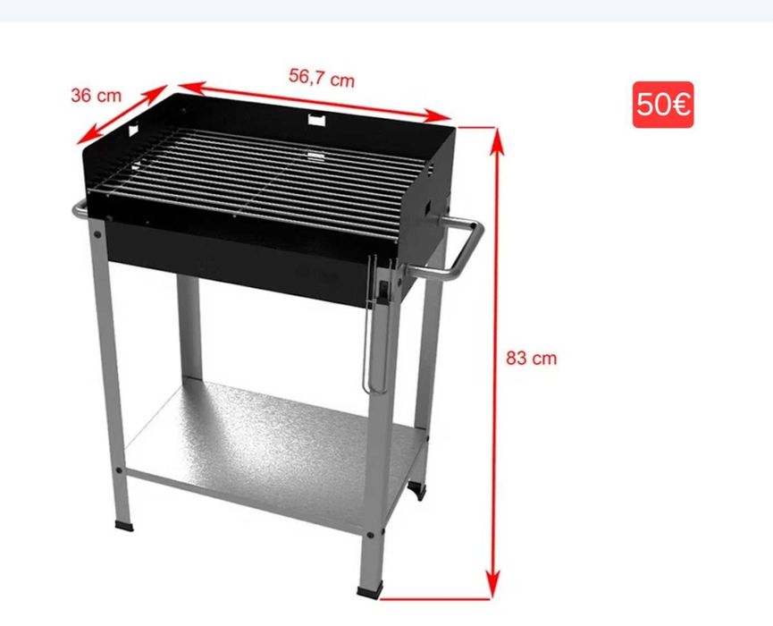 Grelhador, fogareiro, churrasqueira a Carvão
