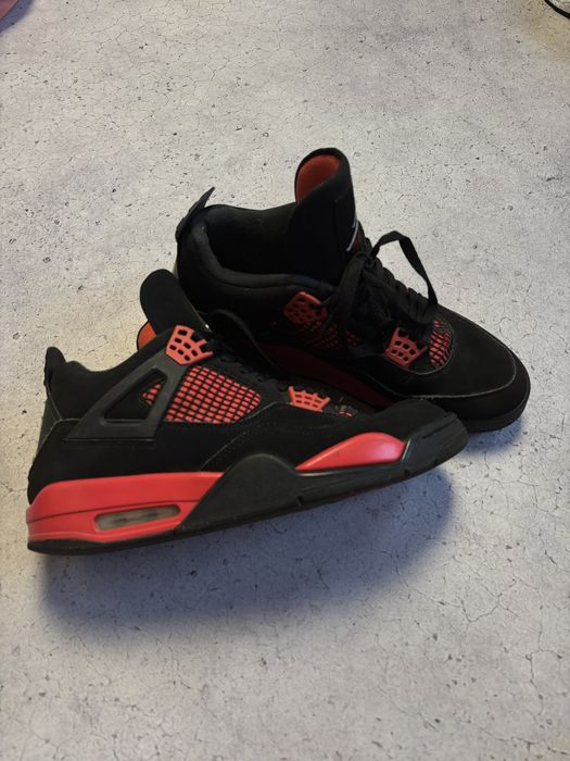 Кроссовки Air Jordan 4 Retro Black Red Оригинал