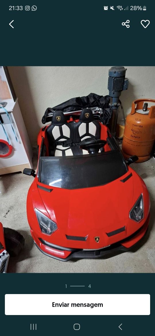 Carro de criança com 2 lugares aguenta ate 80kg modelo drift