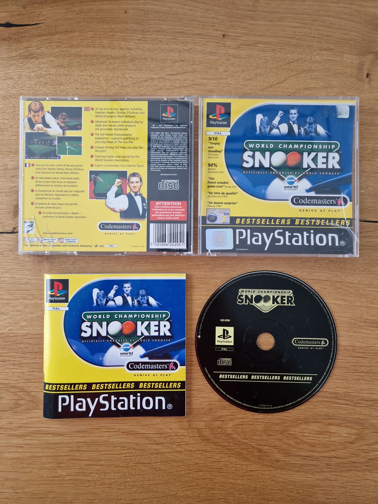 Snooker ps1 psx playstation 1 3xang