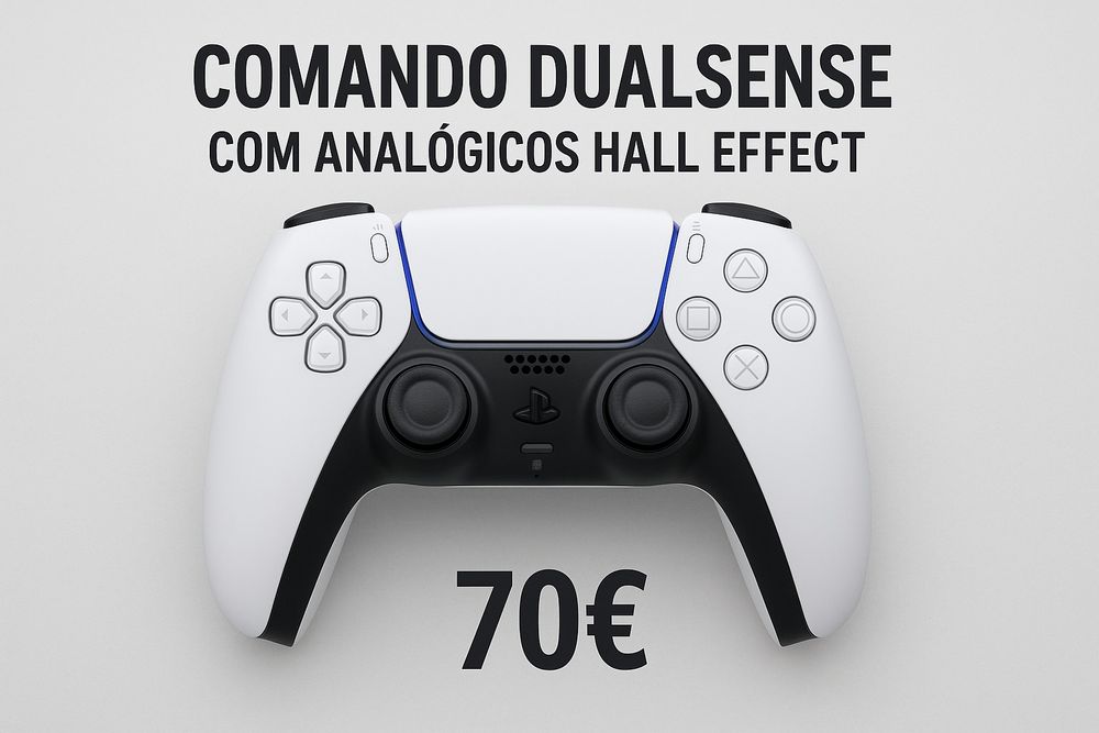 Comando DualSense com Analógicos Hall Effect