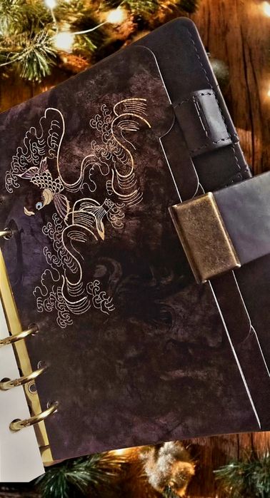 Stylowy Orientalny Notatnik Zamykany na Szyfrowy Zamek